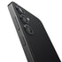 AGL07425 - Galaxy S24 Ultra Optik Pro EZ Fit Lens Protector in Black showing the camera lens protector hovering above another lens protector tray and device showing back